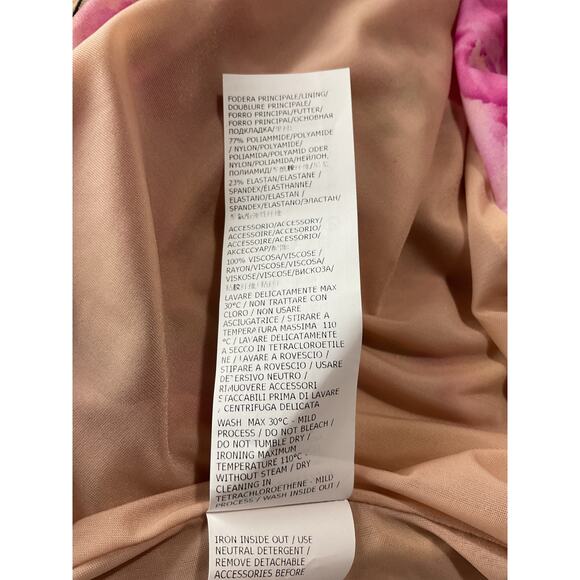 Blumarine Pink Polyamide Printed Tank Top Size 0 - NWT - Picture 7 of 7